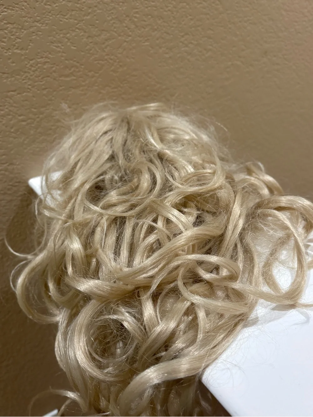 Spirit Blonde Curly Wig Long Layered Synthetic Costume Hair Halloween Cosplay